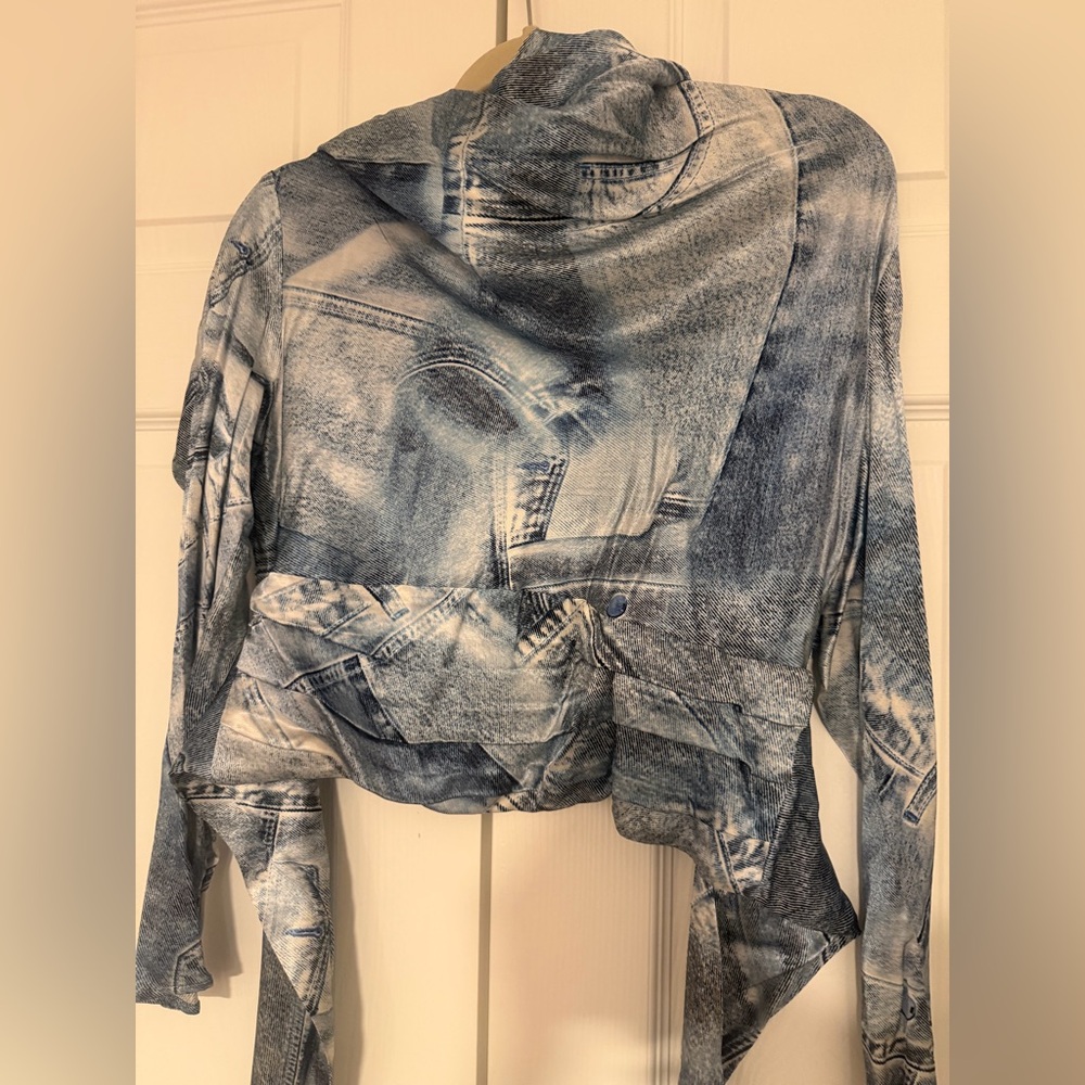 Karen Millen Denim-Inspired top